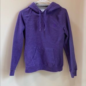 Purple fleece champion hooded sweatshirt